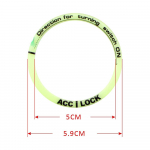 Auto v&otilde;tmehoidja kleebis helendav s&uuml;&uuml;tel&uuml;liti katte trimm Renault Clio Logan Megane Koleos Scenic Dacia Duster Kaptur jaoks Inner Diameter 5cm