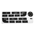 1 tk auto raadionuppude remondikleebis Fiat Grand Punto raadiostereo kulunud koorunud nuppude remondikleebiste jaoks must