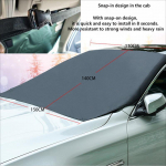 Auto p&auml;ikesevari magnetiline p&auml;ikesevari auto esiklaas veekindel lumekindel p&auml;ikesevari kaitsekate autodele, mahtuniversaalidele ja v&auml;ikebussidele Snap sunshade