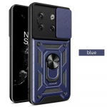 Capa for Oneplus ACE 2 11R 10T 5G Case Liugkaamera objektiivi kaitsekate Oneplus ACE 2 Pro Nord N20 SE N300 Armor Stand Case jaoks For Oneplus 10T 5G sinine