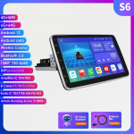 Autoraadio Hizpo 3G+32G 10,1-tolline 360&deg; p&ouml;&ouml;ratav 1 Din AutoRadio GPS universaalsele multimeediumipleierile Stereo 1DIN Video Autoraadio Carplay HeadUnit Audio S6 8Core 6G 64G AI