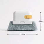 Uus 2-in-1 eemaldatav aknapilu puhastushari, majapidamises kasutatava k&ouml;&ouml;gipliidi surnud nurga puhastuslapp, sisseehitatud kaabits 1PC kollane