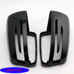 For Mercedes Benz S Class W221 2006 - 2013 Car bright black carbon fiber pattern rearview mirror cover Bright black