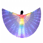 LED Isis Wings Glow Light Up K&otilde;hutantsukost&uuml;&uuml;mid koos reguleeritavate pulkadega Varraste esinemistiivad mitmev&auml;rviline