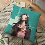 Demon Slayer padjap&uuml;&uuml;r Kimetsu No Yaiba Decor Cartoon padjap&uuml;&uuml;r Kamado Tanjirou pol&uuml;estrist padjap&uuml;&uuml;r kodu diivanile 45cm 60