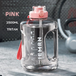 Veepudel 2 liitrit Tritan materjalist T&auml;pne skaala kaasaskantav suure mahutavusega veepudel &otilde;lega meestele Naistele Sport Fitness 2500ml