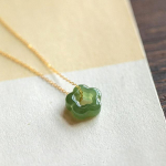 Hetian Jade Plum Blossom ripats kaelakee Natural Vintage Dainty Choker Luksuslik rangluu kett mood temperament