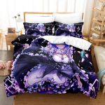 3D-printimine Anime Beauty voodipesu komplekt Multifilm t&uuml;drukutele tekikott Padjap&uuml;&uuml;r 2/3 t&uuml;kki Koomiksihuviliste tuba DE135 * 200 t&auml;issuuruses kodutekstiil Baby 100x135cm