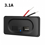 Kahekordne kiirlaadimine 12v/24v pistikupesaga USB-laadija veekindel pistikupesa adapter autolaadija adapter 3.1A