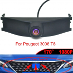 170&deg; AHD CVBS CCD 1080P s&otilde;iduki kalasilm Night Vision auto LOGO parkimise eestvaatekaamera Peugeot 3008 T8 Facelift 2013-2016 jaoks AHD 1080P