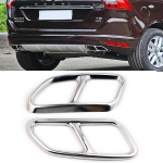 Volvo XC60 2014-2017 jaoks auto stiil Rline Tail Throat Exhaust Pipe v&auml;ljalasketoru v&auml;ljalasketoru kate summuti otsa auto