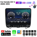 Honda CRV CR-V 2006 - 2012 jaoks Nupukujulise Nupuga 10-tolline Android Auto Raadio Multimeediapleier Navigatsioon GPS Carplay 2+32GB
