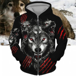 Wolf meeste 3d kapuutsid Loomade vintage t&otilde;mblukuga kapuuts Meestele Mood Oversized dressipluus pikkade varrukatega vabaaja meeste riidetopsid XL