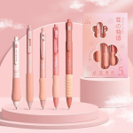 4/5/6/7tk Fashion Geelpliiats Simplicity Korea &uuml;hev&auml;rviline seeria kirjatarvete geelpliiats 0,5 mm musta tindiga v&auml;ljal&otilde;igete albumi pliiats Armsad kirjutustarbed 5pcs