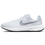 Nike Revolution 6 Next Nature Valge Puhta Plaatina Meeste Tennised Must Hundihall DC3728-100 44.5