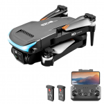 Kaugjuhtimispuldiga droon kaameraga 4K kahe kaameraga 3-poolne takistuste v&auml;ltimise optiline voolu h&otilde;ljumine 1 battery must