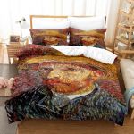 Van Goghi voodipesukomplekt, &uuml;heinimesevoodi, kaheinimesevoodi, &uuml;lisuur kaheinimesevoodiga voodikomplekt Aldult Kid Magamistoa tekikotid 3D retroklassikaline 2022 US Twin(172x218cm)