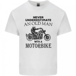 Old Man Motorbike Biker Motorcycle Funny Unisex T-s&auml;rk S