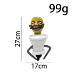 1/6/12 TK Skibidi tualett pl&uuml;&uuml;sist m&auml;nguasi, titan, teler, mees, boss, tualett Multifilmi nukud, t&auml;idisega pehme nukk, j&otilde;ulukingitus lastele s&uuml;nnip&auml;evaks