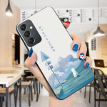 V&auml;rvitud mustriga telefoni&uuml;mbris P&otilde;rutuskindel pehmest silikoonist TPU kaitsev telefoni&uuml;mbris Samsungi kaanele Samsung A01