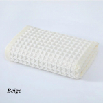 Vahvlipuuvillane vannir&auml;tik Pehme k&auml;rgstruktuuriga Tugev imav n&auml;odu&scaron;ir&auml;tikud t&auml;iskasvanutele Lastele Kodu Vannituba Du&scaron;&scaron; Spa Ujumine 34*74/70*140cm 70x140cm beež