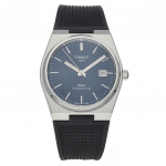 Tissot PRX T-Classic Powermatic 80 kummist rihmaga sinine numbrilauaga automaatne T137.407.17.041.00 100M meeste k&auml;ekell sinine