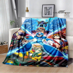 Rockman m&auml;ngu multikas tr&uuml;kitud tekid Soe tekk pehme ja mugav kodune reisivooditekk piknikutekk s&uuml;nnip&auml;evakingitus 75cm x 90cm