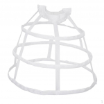 Kangast kleit, alusseelik, alusseelik pulmadeks pulmapeoks - valge, v&auml;ike