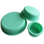 3 tk koogivormi &uuml;mmargune silikoonpann Cupcake k&uuml;psetuskomplekt kaunistamiseks