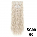 MISS WIG s&uuml;nteetiline juukseklamber, t&auml;ispea, pikad juuksepikendused, 140 g Afro Kinky lokkis v&otilde;ltsjuukset&uuml;kid, 6 tk / komplekt naiste juuksen&otilde;el 60cm