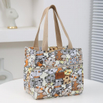 Kaasaskantav armas kassipoeg, tr&uuml;kitud Bento kott, korduvkasutatav j&auml;&auml;kott, reisipikniku isoleeritud l&otilde;unakott