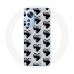 Coque pour Xiaomi Mi 12 / 12X Fond de coeurs noirs