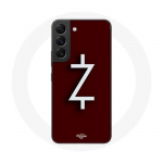 Coque pour Samsung Galaxy S21 FE Ozark Saison 4 Logo Z Blanc Fond Rouge