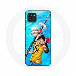 Coque pour Samsung Galaxy A03 One Piece Manga Trafalgar Law ep&eacute;e