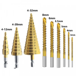 9 tk/komplekt HSS titaanist metallist puuriotsad sirge soonega astmega puuriotsad koobaltpuurid puidu jaoks metallist augul&otilde;ikurite puurimist&ouml;&ouml;riistad 9 Pcs Drill Bit Set