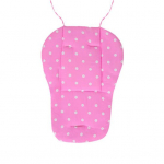 Kahepoolne Dot Print Baby Carriage jalutusk&auml;ru istmepadi s&ouml;&ouml;gitooli padjamatt lilla