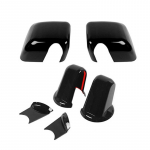 ABS-tahavaatepeegli korpuse aluse kaunistuse katte kleebise &auml;&auml;ris Jeep Wrangler JK 2007-2017 auto v&auml;listarvikutele must