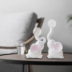 2x elevandikujud skulptuur Moodne kodukaunistus Laud keskosa kunstiteos Ornament vaigust kujuke