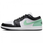 Air Jordan 1 Low Green Glow Meeste tossud Valge Must 553558-131 44.5