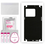 apgo Protective Skin Sticker for the back+sides compatible with OnePlus 10T, Full Wrap Film, Foil, Vinyl - Pattern Matrix