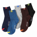 Meeste spordisokid Vabaaja sokid Kodusokid Hingavad ja mugavad puuvillased sokid 5 Pairs