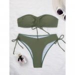 Euroopa ja Ameerika &uuml;hev&auml;rvilised kolmnurga bikiinid, l&otilde;hestatud seksikad naiste ujumistrikoo bikiinid S