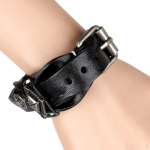 PU-nahast k&auml;ev&otilde;ru K&auml;ev&otilde;ru Punk Biker meeste moodne k&auml;epael, must