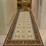 Luksuslikud koridori pikad vaibad jooksjale Esik Sinine kuldne žakaarmatt elutuba hotelli trepimatt libisemiskindel koduk&ouml;&ouml;gi vaip 80x400cm 31.4x157in