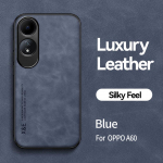KEYSION Luksuslik Retro PU nahast &uuml;mbris OPPO A60 pehme silikoon+PC p&otilde;rutuskindel telefoni tagakaas OPPO A60 4G jaoks for OPPO A60 sinine