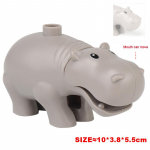 Suured ehitusklotsid Aksessuaarid Loomaaia nukk K&auml;nguru Ninasarvik Sebra Dinosauruste Loomade sari DIY Kokkupandud Duploes M&auml;nguasi lastele Kingitus