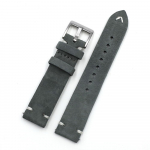 Kellarihm Vintage seemisnahast kellarihm 18mm 20mm 22mm 24mm hall rihma asendusk&auml;epael K&auml;sitsi valmistatud &otilde;mmeldud kellarihm 20mm