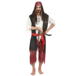 Costume de pirate pour homme d&eacute;guisement des Cara&iuml;bes M - L