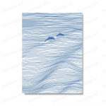 Sea Waves Ocean Dolphin Line P&otilde;hjamaade plakatid Seinakunstitr&uuml;kid L&otilde;uendimaaling Minimaalne surfamine seinapildid elutoa sisekujunduseks 21x30cm No Framed valge
