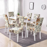 1/2/4/6 t&uuml;kki Tr&uuml;kitud toolikate Pestavad suured elastsed k&ouml;&ouml;gitoolikatted Stretch istmekatted s&ouml;&ouml;gitoa kodukaunistamiseks 6Pieces